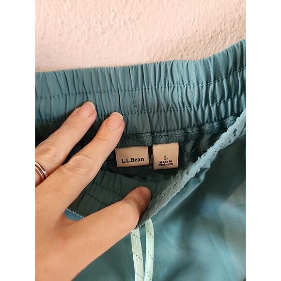 NWT! LL BEAN Supplex Nylon Skirt Black SZ Large Teal NEW! Tennis Hiking - Picture 4 of 7